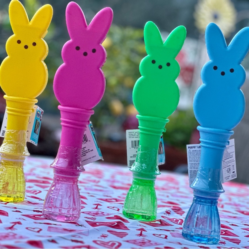 PEEPS LED Bubble Wand • 3+ •Easter Basket Fun! 🐰🩷🩵💚💛